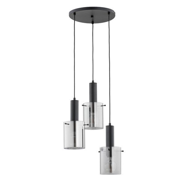 Lampa wisząca CELIA czarna 3xE27x15W wym:85x38x38cm IP20 Alfa 1025799