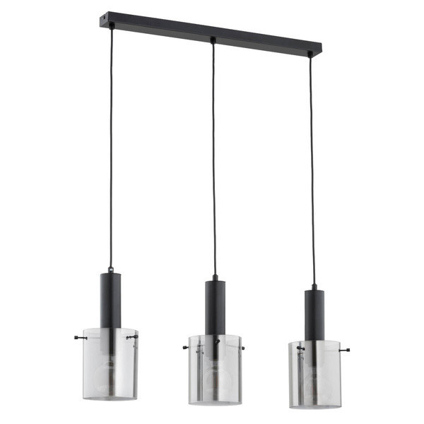Lampa wisząca CELIA czarna 3xE27x15W wym:90x18x73cm IP20 Alfa 1025641