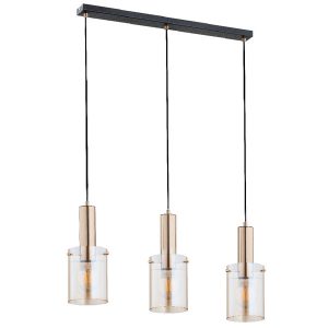 Lampa wisząca CELIA czarna-stare złoto 3xE27x15W wym:90x73x18cm IP20 Alfa 1025619 Lampa wisząca CELIA czarna-stare złoto 3xE27x15W wym:90x73x18cm IP20 Alfa 1025619