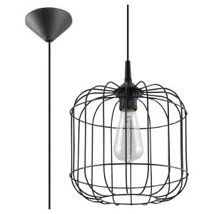 Lampa wisząca Celta stalowa czarna 69839 Lampa wisząca Celta stalowa czarna 69839