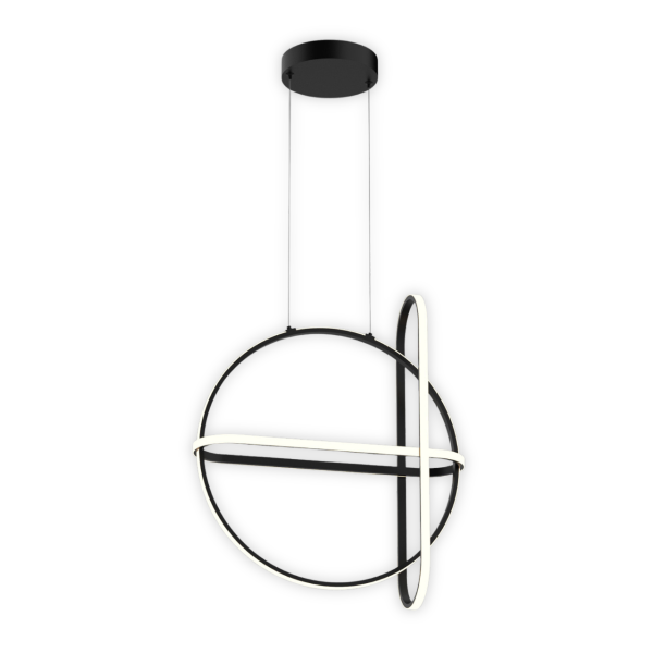 Lampa wisząca Cerrila czarna LED 48,6W 3000K 2000lm Italux 1025658