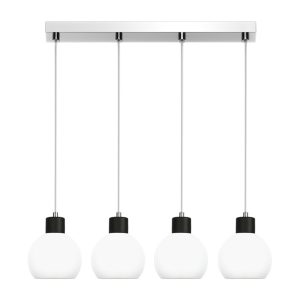 Lampa wisząca chrom białe kule glamour EDYLIT 4xE27 MOKA 14-111 1048911