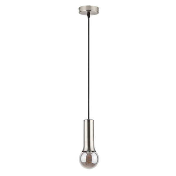 Lampa wisząca chrom satyna Zuriel 1xE27x40W wym: 120x7x7 cm Rabalux 959146