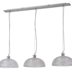 Lampa wisząca chrom satynowany-przezroczysty Petrina 3xE27x40W Rabalux 964487