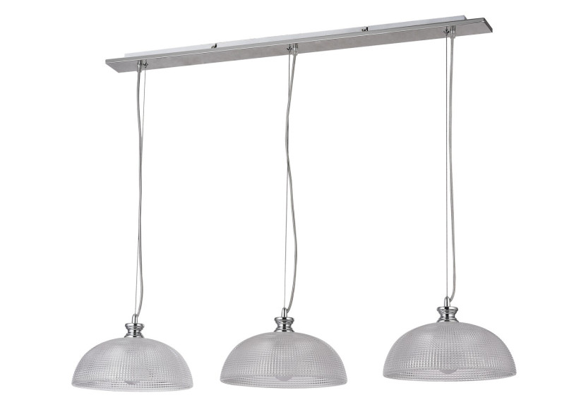 Lampa wisząca chrom satynowany-przezroczysty Petrina 3xE27x40W Rabalux 964487