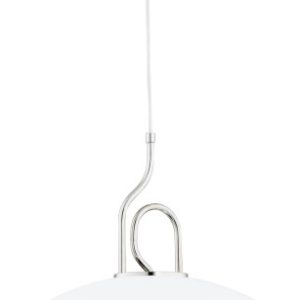 Lampa wisząca chromowana-biała Chee 1xE27x60W wym: 90x47x47 cm Alfa 860958 Lampa wisząca chromowana-biała Chee 1xE27x60W wym: 90x47x47 cm Alfa 860958