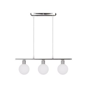 Lampa wisząca chromowana-biała ODEN 3xG9x40W wym: 70x52x10 cm Candellux 924105 Lampa wisząca chromowana-biała ODEN 3xG9x40W wym: 70x52x10 cm Candellux 924105