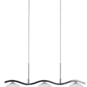Lampa wisząca chromowana-biała RAMON 3xG9x40W wym: 114x53x12 cm Candellux 923521 Lampa wisząca chromowana-biała RAMON 3xG9x40W wym: 114x53x12 cm Candellux 923521