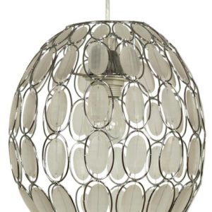 Lampa wisząca chromowana-biała SELMA 1xE27x40W wym: 110x25x25 cm Candellux 924006 Lampa wisząca chromowana-biała SELMA 1xE27x40W wym: 110x25x25 cm Candellux 924006