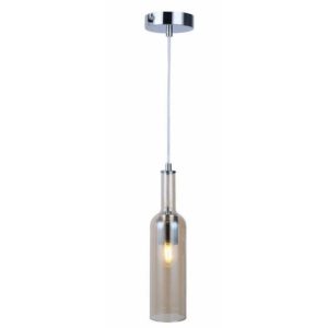 Lampa wisząca chromowana Bottle 1xE27x40W wym: 120×8,5×8,5 cm Reality 846133 Lampa wisząca chromowana Bottle 1xE27x40W wym: 120×8,5×8,5 cm Reality 846133