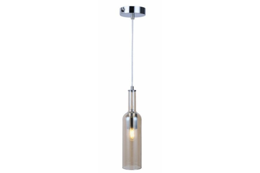 Lampa wisząca chromowana Bottle 1xE27x40W wym: 120x8,5x8,5 cm Reality 846133