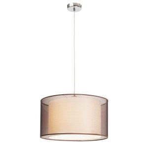 Lampa wisząca chromowana brązowa Anastasia 1xE27x60W Rabalux 952571 Lampa wisząca chromowana brązowa Anastasia 1xE27x60W Rabalux 952571
