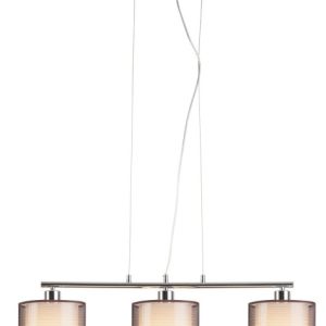 Lampa wisząca chromowana brązowa Anastasia 3xE27x60W wym:100x80x80 Rabalux 964462 Lampa wisząca chromowana brązowa Anastasia 3xE27x60W wym:100x80x80 Rabalux 964462