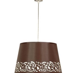 Lampa wisząca chromowana-brązowa KASZMIR 1xE27x60W Candellux 923520 Lampa wisząca chromowana-brązowa KASZMIR 1xE27x60W Candellux 923520