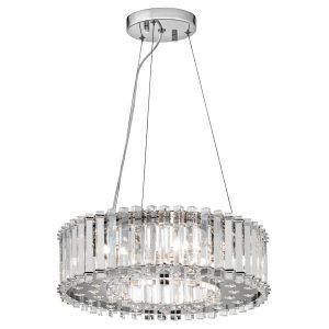Lampa wisząca chromowana Crystal Skye 6xG9x3W Kichler 849324 Lampa wisząca chromowana Crystal Skye 6xG9x3W Kichler 849324