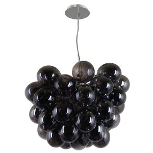 Lampa wisząca chromowana czarna Bento 8xG9x28W wym: 120x50x50 cm Italux 860017 Lampa wisząca chromowana czarna Bento 8xG9x28W wym: 120x50x50 cm Italux 860017
