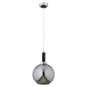 Lampa wisząca chromowana czarna-dymiona HETTY 1xE27x15W Alfa 838035 Lampa wisząca chromowana czarna-dymiona HETTY 1xE27x15W Alfa 838035