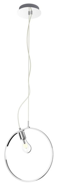 Lampa wisząca chromowana-czarna SKIROS 2xE27x wym: 120x36x15 cm Candellux 924136