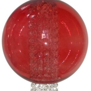 Lampa wisząca chromowana-czerwona-przezroczysta ALLANI 1xE27x60W Candellux 924047 Lampa wisząca chromowana-czerwona-przezroczysta ALLANI 1xE27x60W Candellux 924047