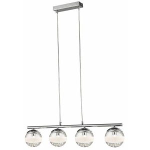 Lampa wisząca chromowana Dream 4xG9x33W wym: 100x60x11 cm Reality 846079 Lampa wisząca chromowana Dream 4xG9x33W wym: 100x60x11 cm Reality 846079