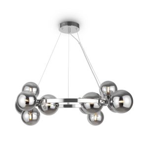 Lampa wisząca chromowana dymiona DALLAS 11xG9x28W wym: 137x25x67 cm Maytoni 852326 Lampa wisząca chromowana dymiona DALLAS 11xG9x28W wym: 137x25x67 cm Maytoni 852326