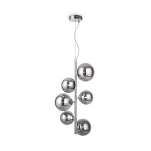 Lampa wisząca chromowana dymiona DALLAS 6xG9x28W wym: 170x29x29 cm Maytoni 852057 Lampa wisząca chromowana dymiona DALLAS 6xG9x28W wym: 170x29x29 cm Maytoni 852057