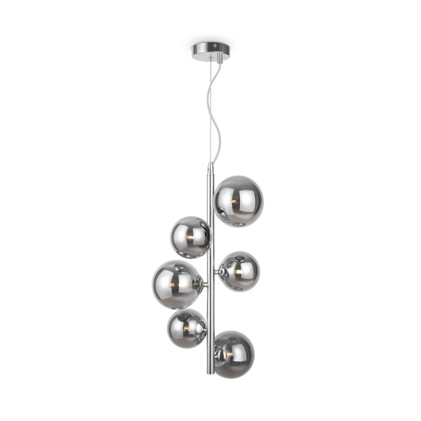 Lampa wisząca chromowana dymiona DALLAS 6xG9x28W wym: 170x29x29 cm Maytoni 852057