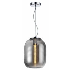 Lampa wisząca chromowana Emily 1xE27x40W wym: 120x23x23 cm Reality 846256 Lampa wisząca chromowana Emily 1xE27x40W wym: 120x23x23 cm Reality 846256