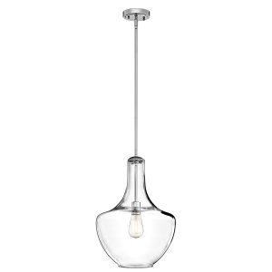 Lampa wisząca chromowana Everly 1xE27x60W wym: 149,9x35x35 cm Kichler 849379 Lampa wisząca chromowana Everly 1xE27x60W wym: 149,9x35x35 cm Kichler 849379