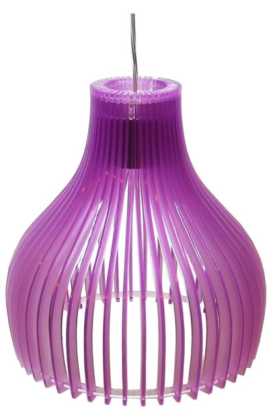 Lampa wisząca chromowana-fioletowa Buren 1xE27x60W Candellux 924038