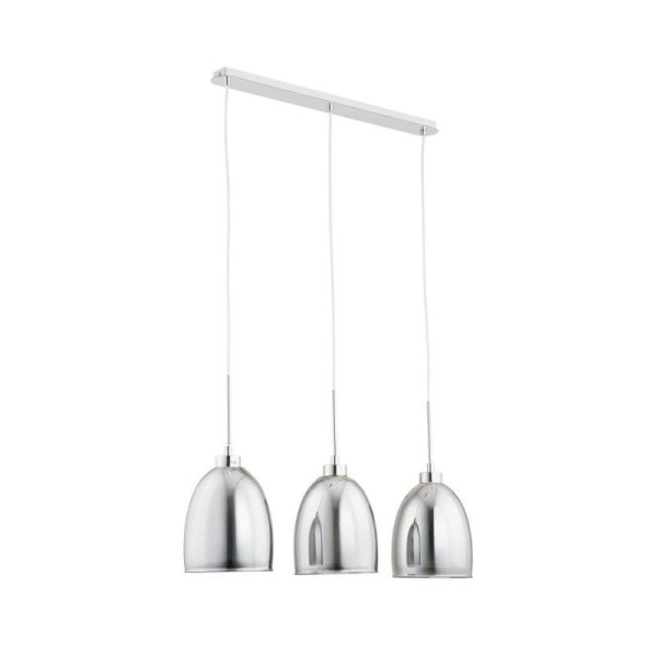 Lampa wisząca chromowana-grafit Ronda 3xE27x60W wym: 100x70x18 cm Alfa 854617