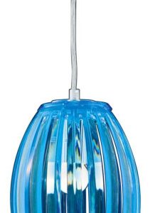 Lampa wisząca chromowana-niebieska ABUKO 1xE27x60W Candellux 924069 Lampa wisząca chromowana-niebieska ABUKO 1xE27x60W Candellux 924069