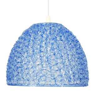 Lampa wisząca chromowana-niebieska CANARIA 1xE27x60W Candellux 924984 Lampa wisząca chromowana-niebieska CANARIA 1xE27x60W Candellux 924984