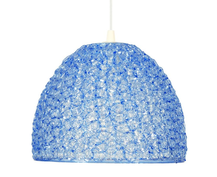 Lampa wisząca chromowana-niebieska CANARIA 1xE27x60W Candellux 924984