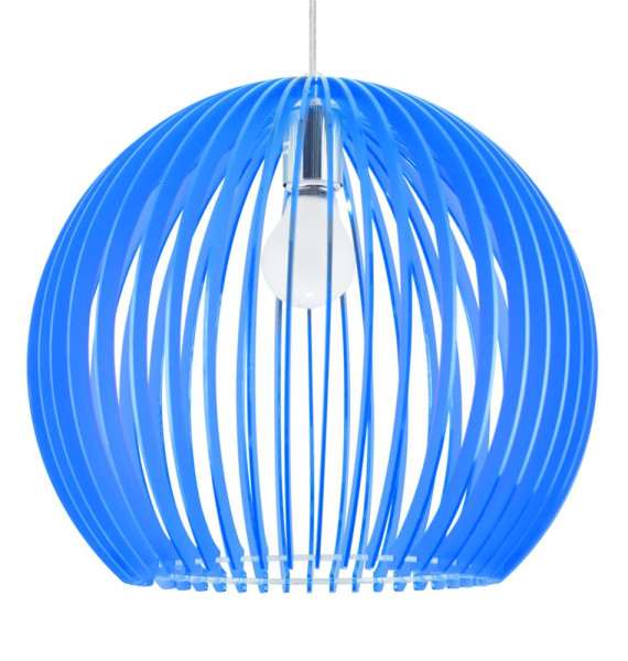 Lampa wisząca chromowana-niebieska HAGA 1xE27x60W Candellux 924160