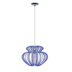 Lampa wisząca chromowana-niebieska IMPERIA 1xE27x60W Candellux 924134