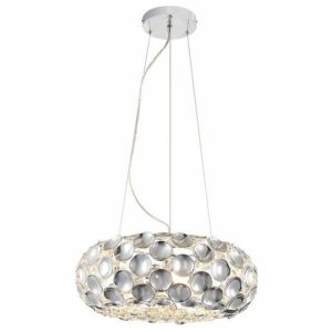Lampa wisząca chromowana Ontario 3xE14x40W wym: 150x45x45 cm Reality 846097 Lampa wisząca chromowana Ontario 3xE14x40W wym: 150x45x45 cm Reality 846097