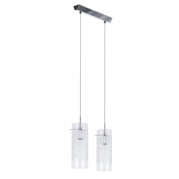 Lampa wisząca chromowana półprzezroczysty Max 2xE27x60W Italux 854278
