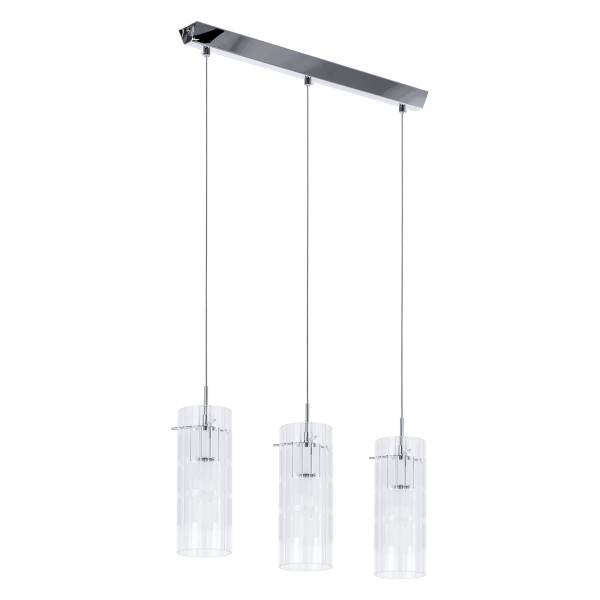 Lampa wisząca chromowana półprzezroczysty Max 3xE27x60W Italux 854644