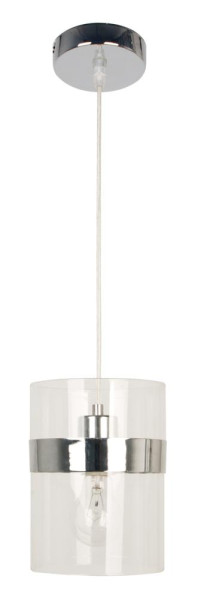 Lampa wisząca chromowana-przezroczysta BRANDO 1xE27x60W Candellux 924485
