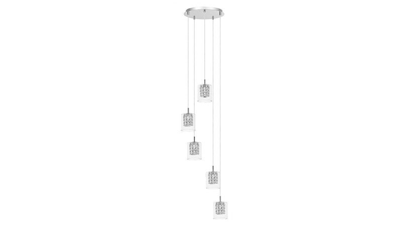 Lampa wisząca chromowana przezroczysta Duchess 5xG9x40W Rabalux 850900