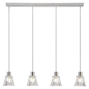 Lampa wisząca chromowana przezroczysta Hestia 4xE14x40W Rabalux 854420 Lampa wisząca chromowana przezroczysta Hestia 4xE14x40W Rabalux 854420