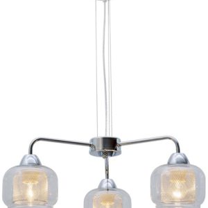 Lampa wisząca chromowana-przezroczysta RAY 3xE14x40W Candellux 858185 Lampa wisząca chromowana-przezroczysta RAY 3xE14x40W Candellux 858185