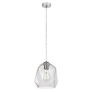 Lampa wisząca chromowana przezroczysta Shivani 1xE27x40W Rabalux 959143 Lampa wisząca chromowana przezroczysta Shivani 1xE27x40W Rabalux 959143