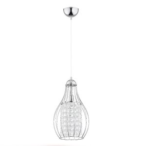 Lampa wisząca chromowana przezroczysty PIRO 1xE14x10W wym: 90x21x21 cm Alfa 837879 Lampa wisząca chromowana przezroczysty PIRO 1xE14x10W wym: 90x21x21 cm Alfa 837879