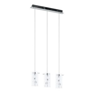 Lampa wisząca chromowana przezroczysty Shine 3xG4x20W Italux 858487 Lampa wisząca chromowana przezroczysty Shine 3xG4x20W Italux 858487