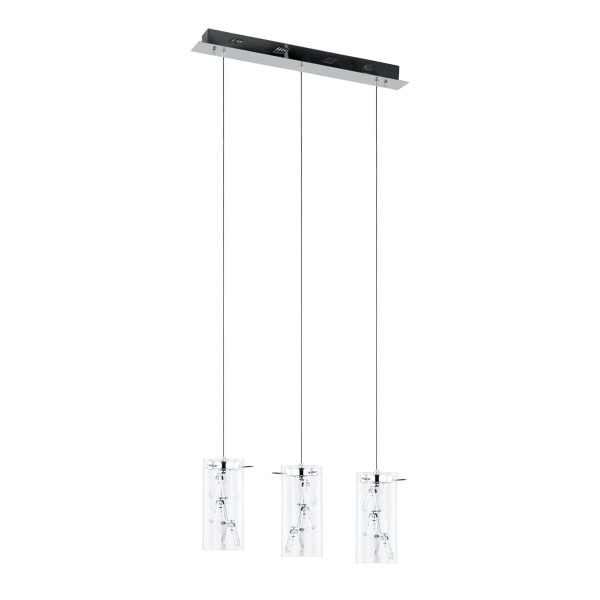 Lampa wisząca chromowana przezroczysty Shine 3xG4x20W Italux 858487