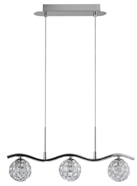 Lampa wisząca chromowana-przezroczysty STARLET 3xG9x40W Candellux 924235
