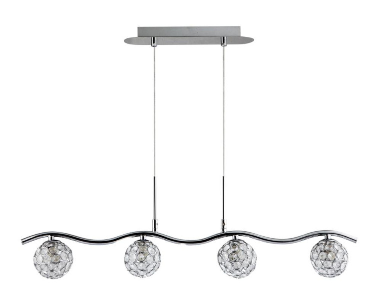 Lampa wisząca chromowana-przezroczysty STARLET 4xG9x40W Candellux 924064