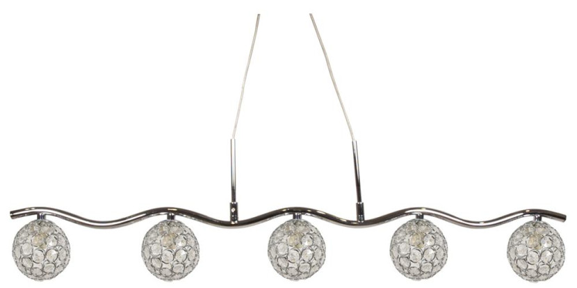 Lampa wisząca chromowana-przezroczysty STARLET 5xG9x40W Candellux 924059